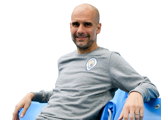 Pep Guardiola pitchside